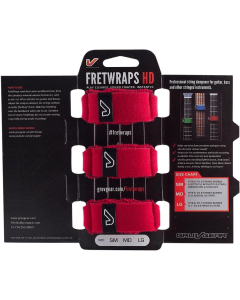 Gruv Gear Fretwraps HD String Muters 3 Pack Medium in Red
