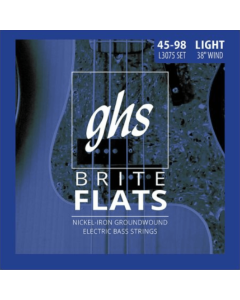GHS L3075 Bass Brite Flats Guitar Strings  45-98 Gauge