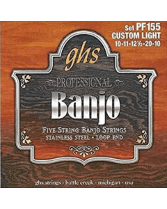 GHS PF155 5 String Banjo 10-20/10