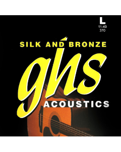 GHS 370 Silk and Bronze Copper Tin Phosphor Alloy Acoustic Guitar Strings 11-49 Gauge