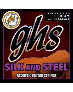 GHS 600 Silk and Steel 12 String Acoustic Guitar Strings 10-42 Gauge