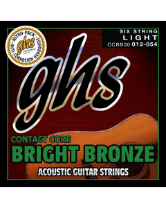 GHS CCBB30 CC Bright Bronze Acoustic Guitar String 12-54 Gauge