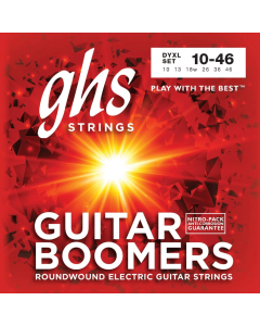 GHS DYXL Boomers Extra Light Wound 3rd Electric Guitar Strings 10-46 Gauge