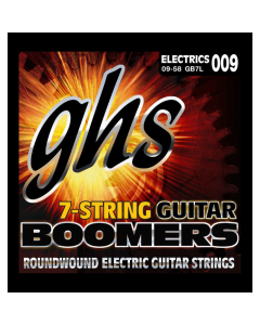 GHS GB7L Boomers Extra Light 7 String Electric Guitar Strings 9-58 Gauge