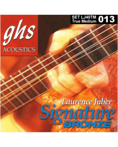 GHS LJ40TM True Medium Laurence Juber Signature Bronze Acoustic Guitar String 13 - 56 Gauge