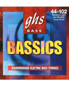 GHS ML6000  Bassics Bass Guitar Strings  44-102 Gauge