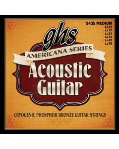 GHS S425 Phosphor Bronze Americana Acoustic Guitar Strings 12-54 Gauge