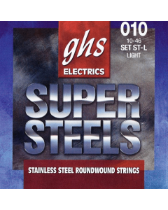 GHS STL Super Steels Light Electric Guitar Strings 10-46 Gauge