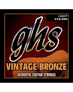 GHS VNL Light Vintage Bronze Acoustic Guitar Strings 12-54 Gauge