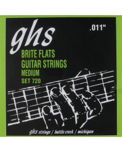 GHS 720 Brite Flats Electric Guitar Strings Medium 11-50 Gauge