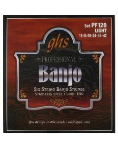 GHS PF120 Banjo 6 String 11- 42 Gauge
