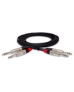 HOSA HSS010X2 10FT Pro Stereo Interconnect Dual REAN 1/4" TRS To Same