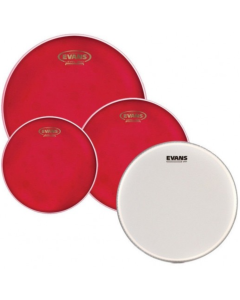Evans Hydraulic Red Rock Pack 10", 12" and 16" & Evans 14" UV1 Coated Snare Batter