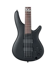 Ibanez K5 Fieldy Signature  5 String Bass  in Black Flat