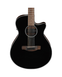 Ibanez AEG5012 12 String Acoustic Electric Guitar in Black High Gloss