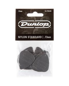 JIm Dunlop Nylon Standard Guitar Picks .73mm 12 Pack in Grey 