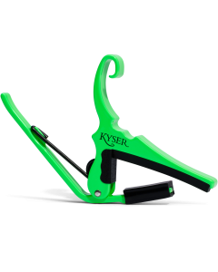 Kyser Quick Change Acoustic Guitar Capo in Neon Green