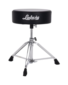 Ludwig LP51TH High Density Double Braced Pro Round Style Drum Throne in Black