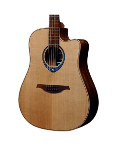 Lâg THV10DCE Tramontane HyVibe 10 Smart Guitar in Natural