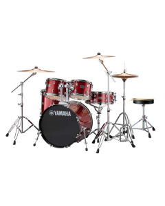 Yamaha Rydeen Fusion 5 Piece Drum Kit in Burgundy Glitter