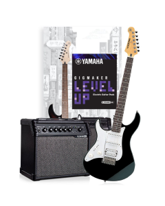 Yamaha Gigmaker Level Up Left Handed Electric Guitar Pack in Black