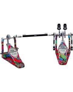 TAMA 50th Limited Iron Cobra Marble Psychedelic Rainbow Power Glide Twin Pedal