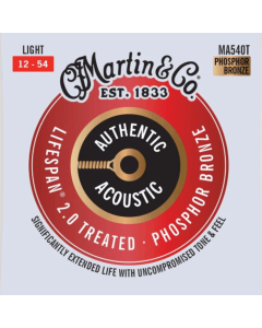 Martin Strings Authentic Acoustic 92/8 Phosphor Bronze Light 12-54 Gauge