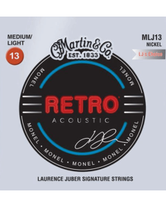 Martin Strings  MLJ13 LJ's Choice Retro Acoustic Guitar Strings Medium/Light 13-56 Gauge