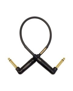 Mogami 2 ft Gold Pedal Accessory Right Angle to Right Angle Patch Cable 