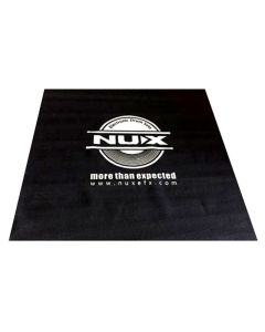 NU-X Electronic Drums Floor Mat [1300 x 1300mm) in Black with N-UX Logo