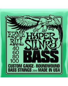 Ernie Ball Hyper Slinky Bass Nickel Wound Electric Bass Strings,  40 - 100 Gauge