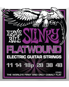 Ernie Ball Power Slinky Flatwound Electric Guitar Strings 11-48 Gauge