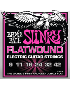 Ernie Ball Super Slinky Flatwound Electric Guitar Strings 09-42 Gauge