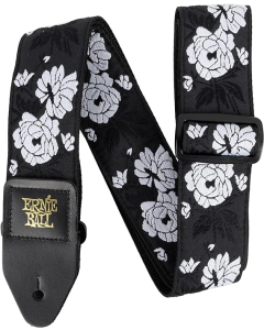 Ernie Ball Classic Jacquard Guitar Or Bass Strap in Vanilla Rose