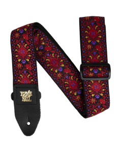 Ernie Ball Classic Jacquard Guitar Bass Strap in Crimson Royal Bloom