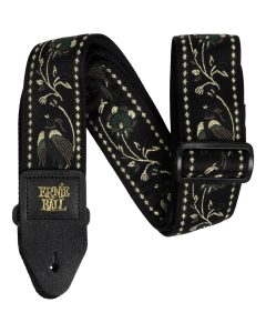 Ernie Ball Classic Jacquard Guitar Bass Strap in Black Pleasant Pheasant