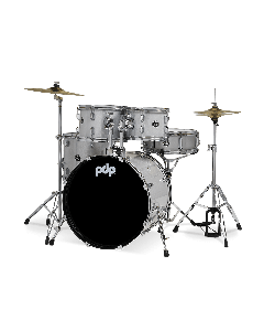 PDP Center Stage 20" Kick 5-Piece Complete Kit in Diamond White Sparkle