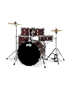 PDP Center Stage 20" Kick 5-Piece Complete Kit in Ruby Red Sparkle