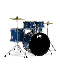 PDP Center Stage 22" 5 Piece Drum Kit in Royal Blue Sparkle