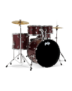 PDP Center Stage 22" 5 Piece Drum Kit in Ruby Red Sparkle