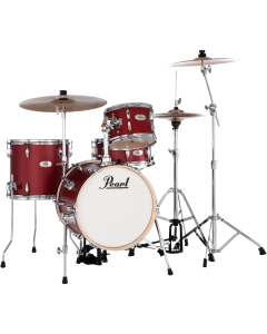 Pearl Midtown 4-Piece Compact Drum Kit in Matte Red