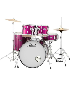 Pearl Roadshow 5 Piece Fusion Drum Kit in Pink Metallic