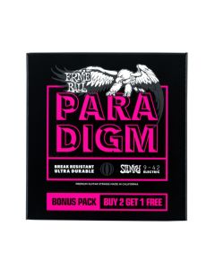 Ernie Ball 3373 Paradigm Super Slinky 3 Pack Electric Guitar Strings 9-42 Gauge