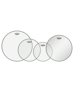 Remo Clear Ambassador Drum Head Pro Pack with 14″ Hazy Snare Side Head 