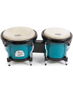 Pearl Percussion Primero Series Fibre 6" and 7" Bongos in Deco Blue