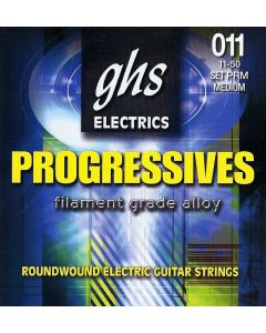 GHS PRM Progressives Roundwound  Electric Guitar Strings Medium 11-50 Gauge