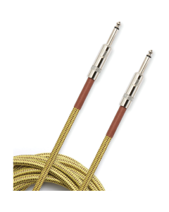 D'Addario Custom Series 10' Braided Instrument Cable in Tweed