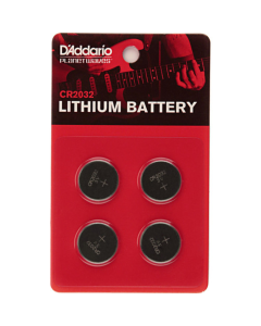 D’Addario Planet Waves CR2032 Lithium Battery 4 Pack