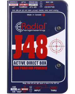 Radial J48 Active 48V Phantom Powered Direct Box
