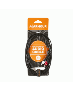 Armour RCA29S 10FT High Performance 1/8" Srereo To 2xRCA Audio Cable